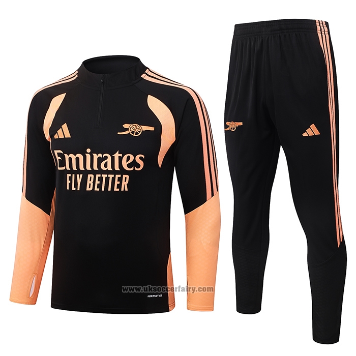 Sweatshirt Tracksuit Arsenal Kids 2026-2027 Black Orange